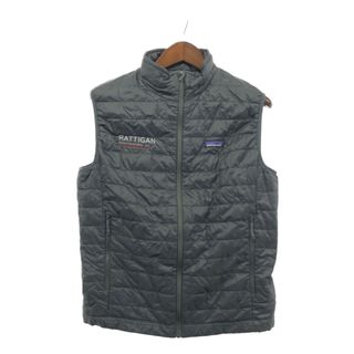 パタゴニア(patagonia)のpatagonia パタゴニア ナノパフ ベスト PRIMALOFT プリマロフト アウトドア キャンプ アウター 防寒 ブラック (メンズ Ⅿ) 中古 古着 P3578(ダウンベスト)