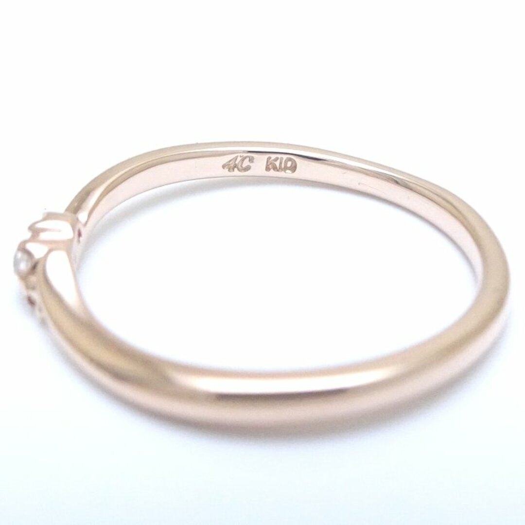 4℃(ヨンドシー)の4℃ ヨンドシー ダイヤモンド リング 指輪 10号 K10PG ピンクゴールド/290963【中古】【BJ】 レディースのアクセサリー(リング(指輪))の商品写真