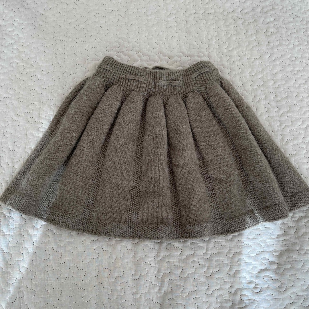 ZARA KIDS(ザラキッズ)のzara kids ニットスカート　3-4y 104cm キッズ/ベビー/マタニティのキッズ服女の子用(90cm~)(スカート)の商品写真