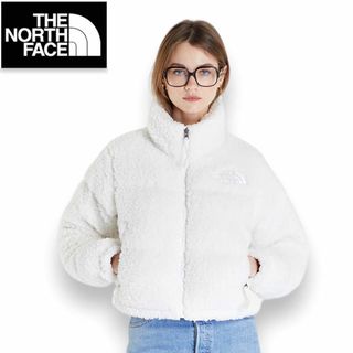 ザノースフェイス(THE NORTH FACE)の【新品】ノースフェイス ボアパイル ヌプシジャケット XXL 白 ショート丈(ダウンジャケット)