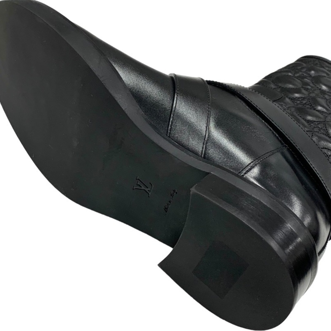 LOUIS VUITTON(ルイヴィトン)のルイヴィトン LOUIS VUITTON ロードゲームライン ショートブーツ アンクルブーツ モノグラムフラワー キルティング ベルト ブラック レディースの靴/シューズ(ブーツ)の商品写真