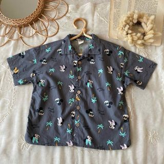 ミッキーマウス(ミッキーマウス)のkidsミッキーマウスmickeyアロハシャツ(Tシャツ/カットソー)