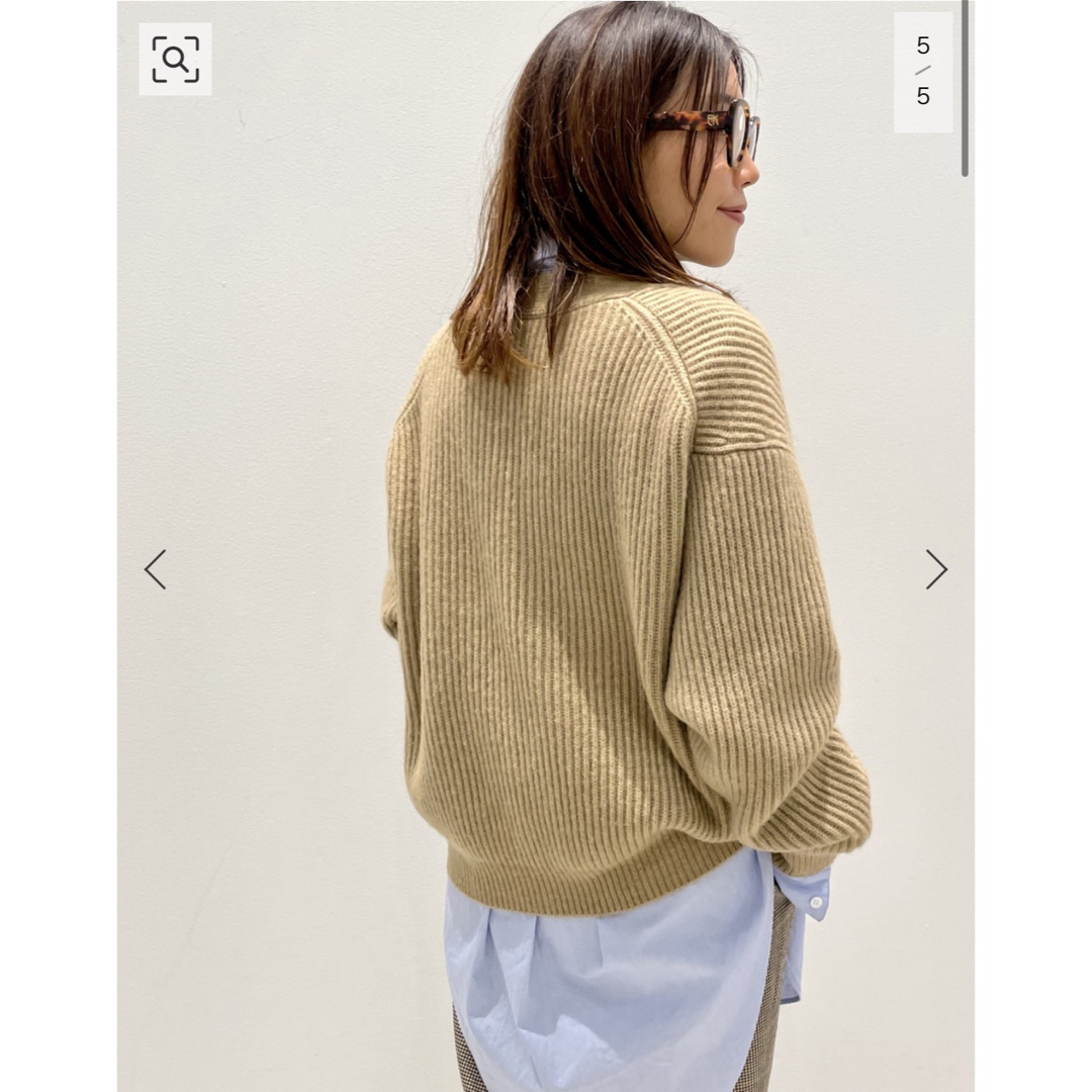 L'Appartement DEUXIEME CLASSE(アパルトモンドゥーズィエムクラス)のアパルトモン　Chunky Knit Cardigan レディースのトップス(カーディガン)の商品写真