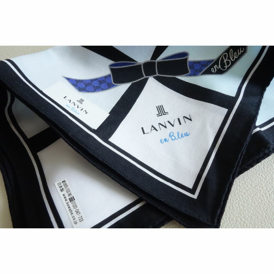 LANVIN en Bleu(ランバンオンブルー)の新品 ランバンオンブルー レディース タオルハンカチ & 大判ハンカチセット レディースのファッション小物(ハンカチ)の商品写真