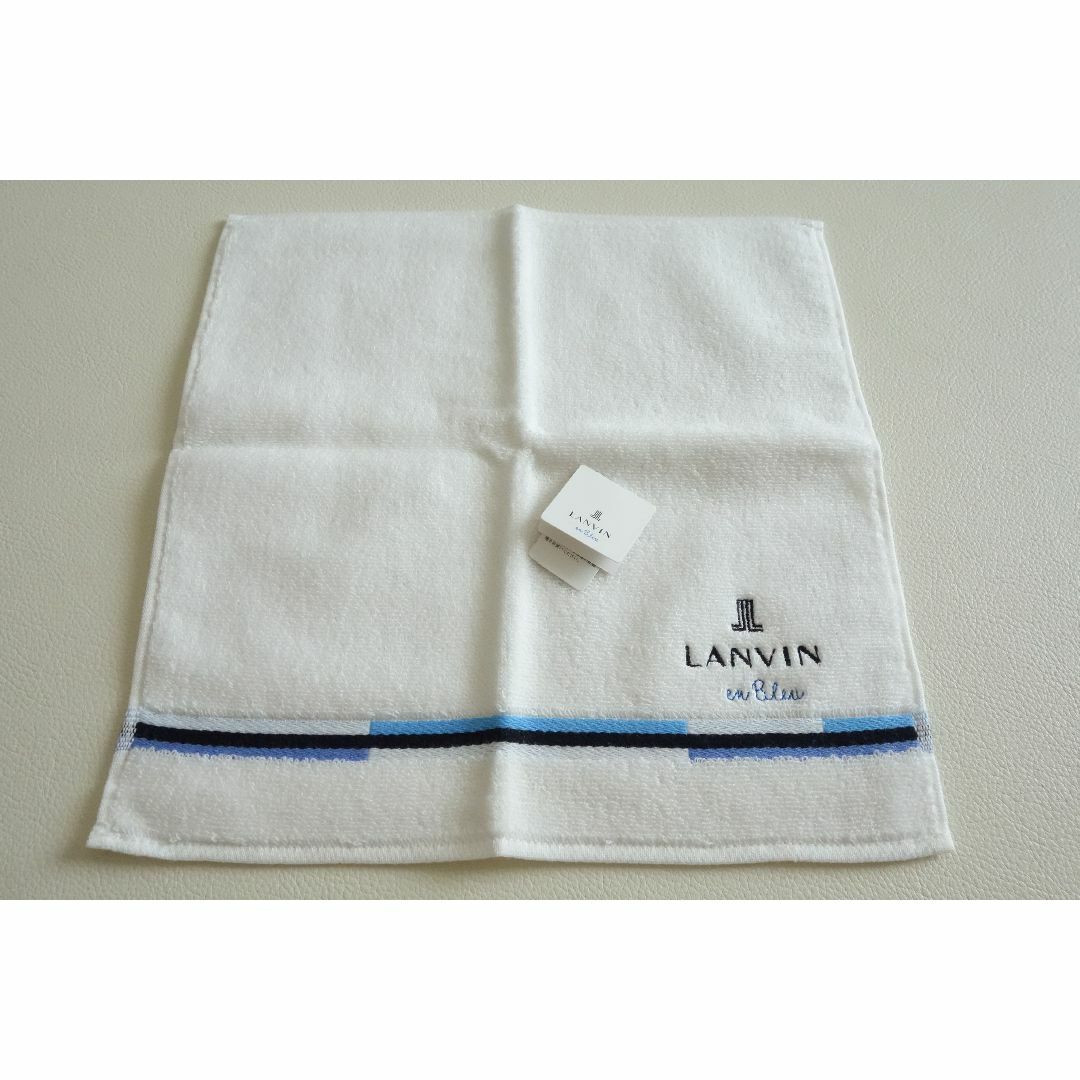 LANVIN en Bleu(ランバンオンブルー)の新品 ランバンオンブルー レディース タオルハンカチ & 大判ハンカチセット レディースのファッション小物(ハンカチ)の商品写真
