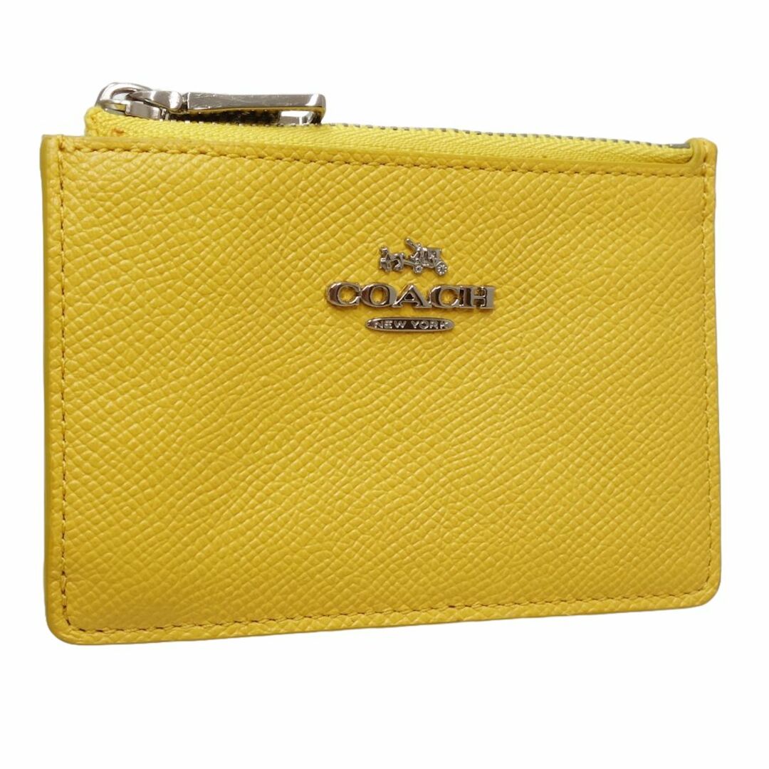 COACH(コーチ)のCOACH コーチ カードケース 52394 コインケース レザー イエロー/180125【中古】 レディースのファッション小物(コインケース)の商品写真