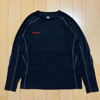 マーモット(MARMOT)のMarmot  マーモット　ストレッチ　ロングスリーブシャツ　ロンT グレー　M(Tシャツ/カットソー(七分/長袖))