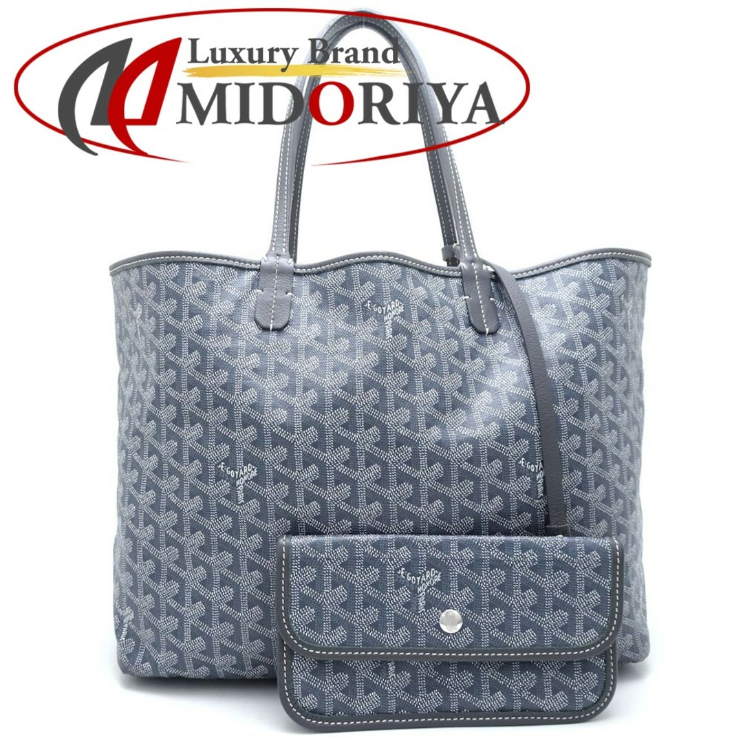 【美品】  GOYARD / ゴヤール | サンルイPM レザー トートバッグ | ホワイト | レディース底角一部シミインク跡