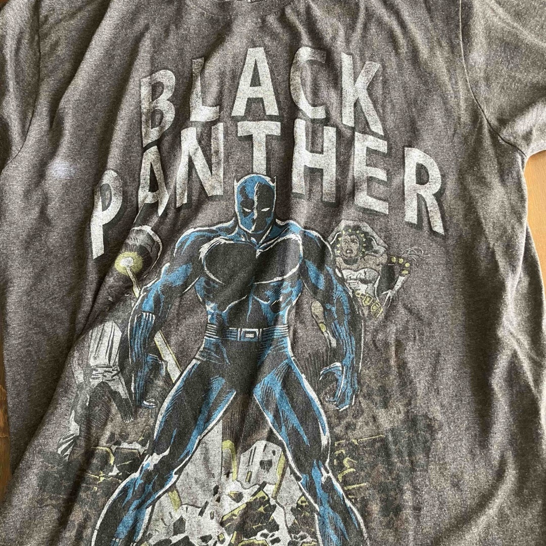 ブラックパンサー MARVEL マーベル Tシャツ グレー メンズのトップス(Tシャツ/カットソー(半袖/袖なし))の商品写真