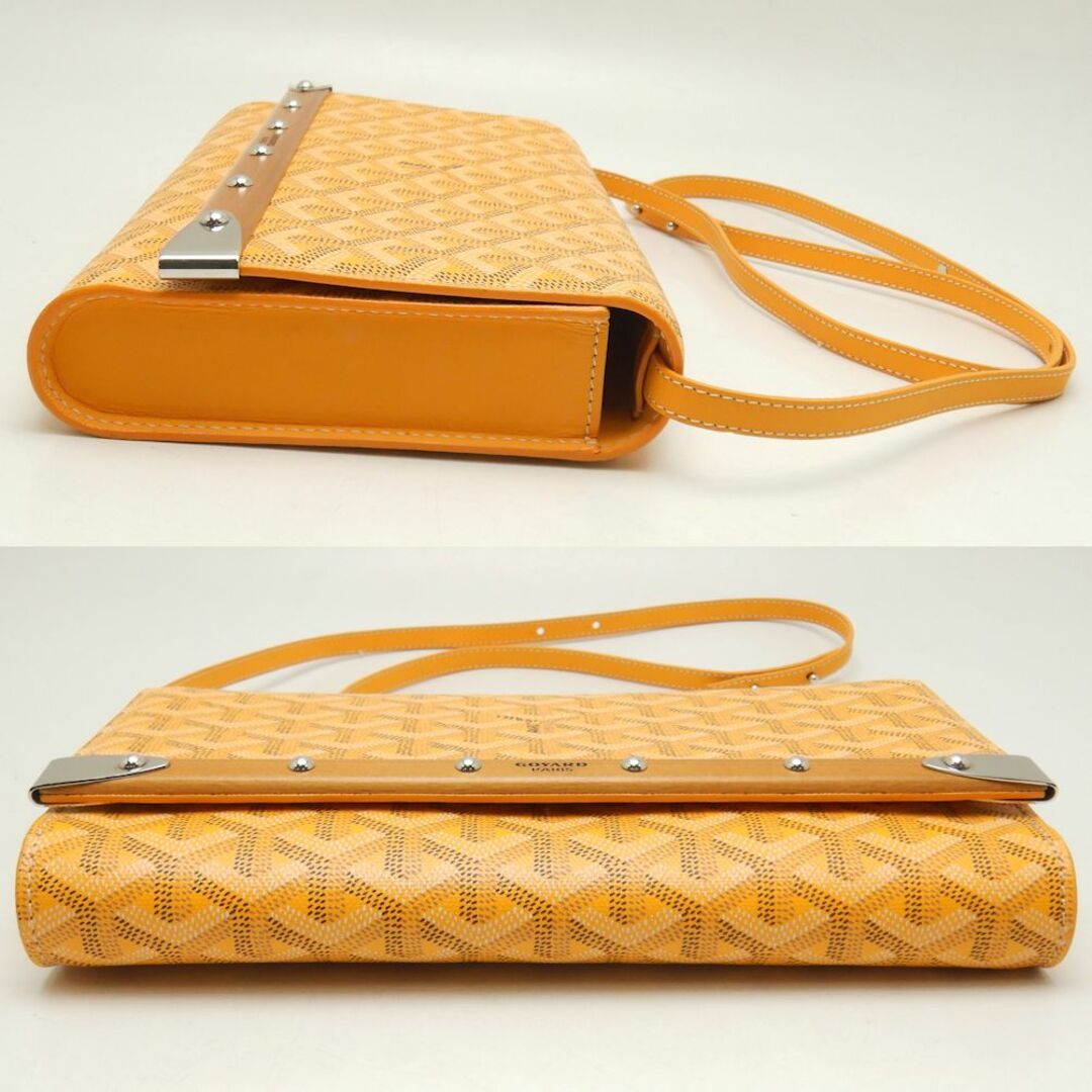 GOYARD(ゴヤール)のGOYARD ゴヤール モンテカルロPM MONTECPMLTY08CL08P セカンドバッグ クラッチ 2WAY ヘリンボーン PVCコーティングキャンバス イエロー/251240【中古】 レディースのバッグ(クラッチバッグ)の商品写真