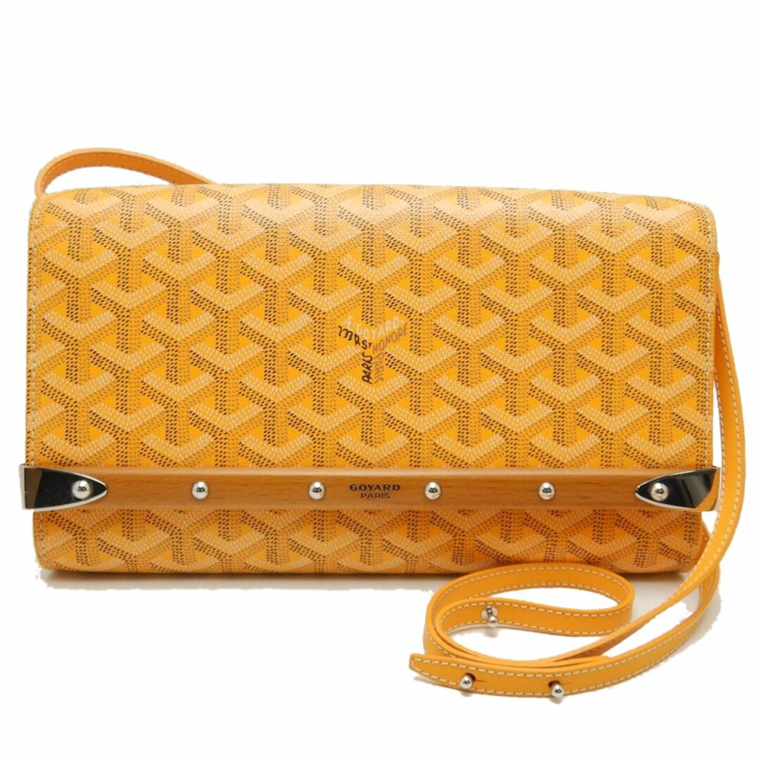 GOYARD(ゴヤール)のGOYARD ゴヤール モンテカルロPM MONTECPMLTY08CL08P セカンドバッグ クラッチ 2WAY ヘリンボーン PVCコーティングキャンバス イエロー/251240【中古】 レディースのバッグ(クラッチバッグ)の商品写真