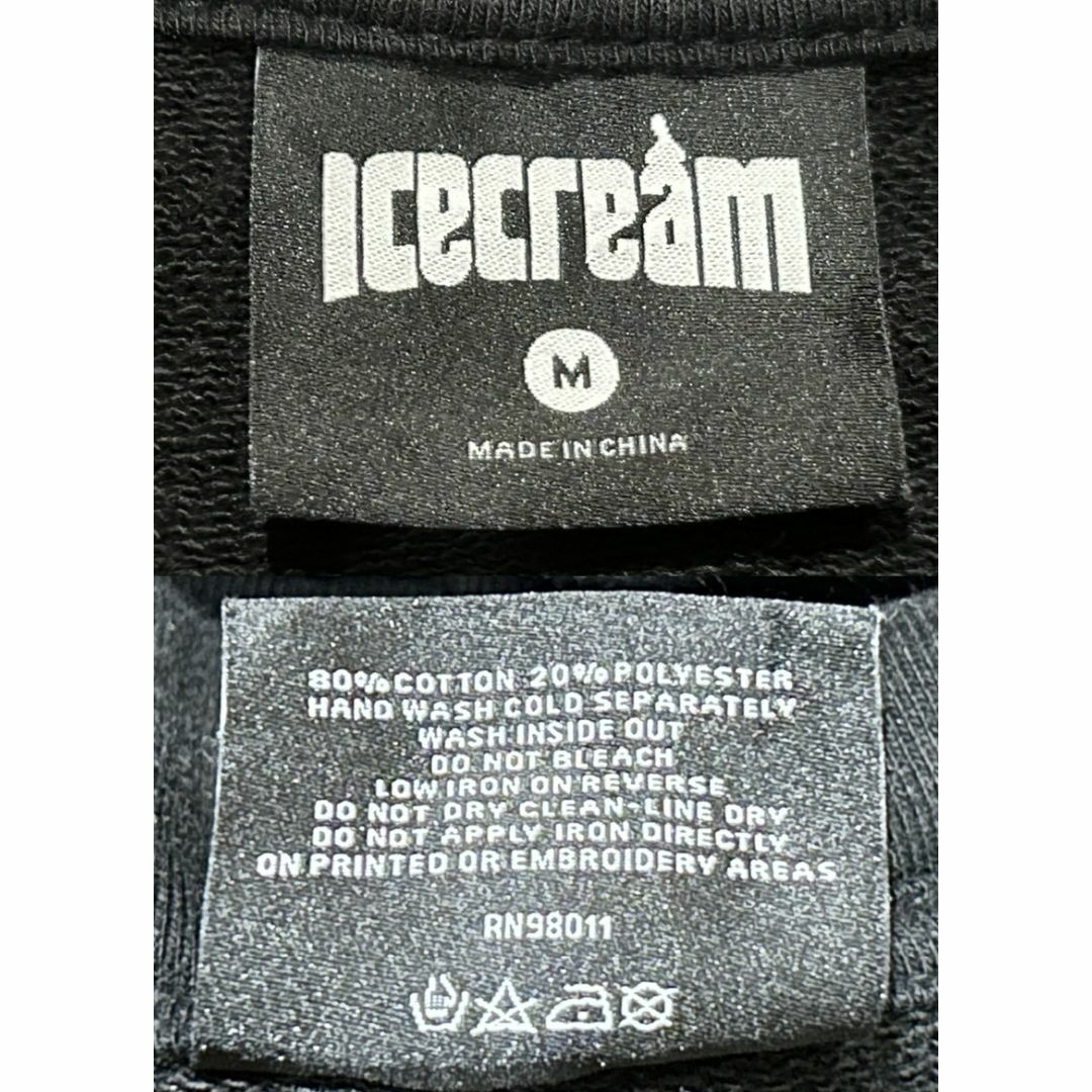 アイスクリーム ランニングドッグプルオーバーパーカー ブラック ICE CREAM アイスクリーム プルオーバーパーカー 黒M ランニング