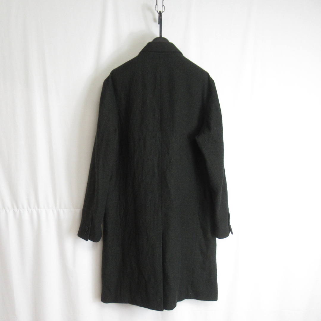 HARE(ハレ)のHARE ウール チェスターコート アウター ジャケット ロングコート M 緑 メンズのジャケット/アウター(チェスターコート)の商品写真
