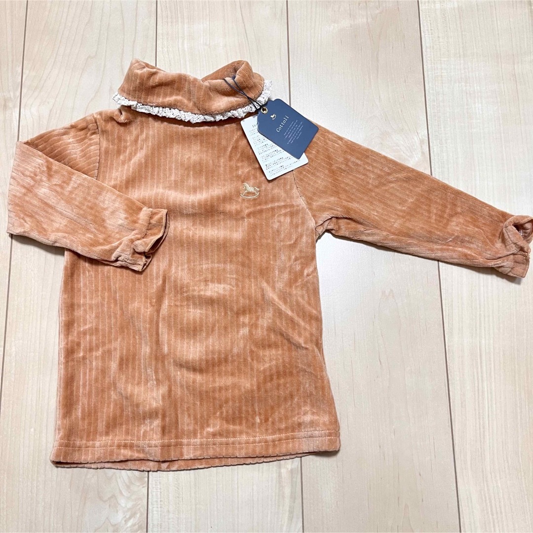 バースデイ(バースデイ)の新品 Cottoli トップス タートルネック 90 95 キッズ/ベビー/マタニティのキッズ服女の子用(90cm~)(ニット)の商品写真