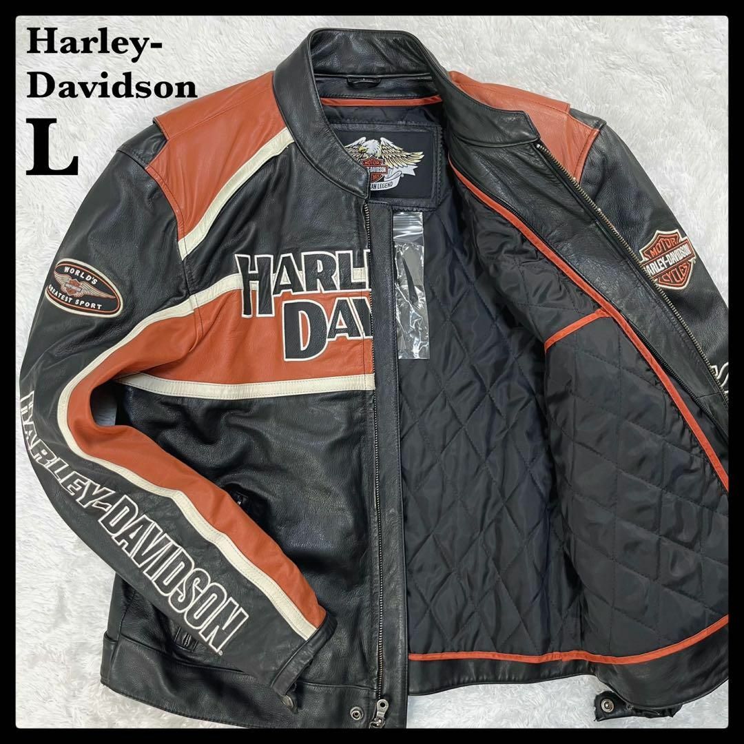 Harley Davidson - ハーレーダビッドソン レザージャケット レーシング