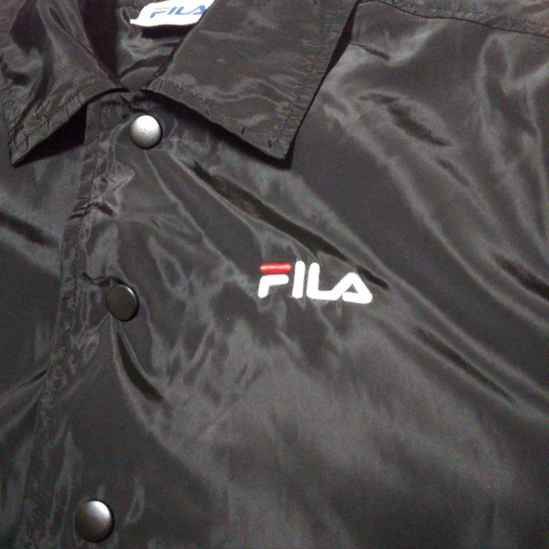 FILA(フィラ)のFILA フィラ ナイロンジャケット アウター ブラック レディース M レディースのジャケット/アウター(ナイロンジャケット)の商品写真