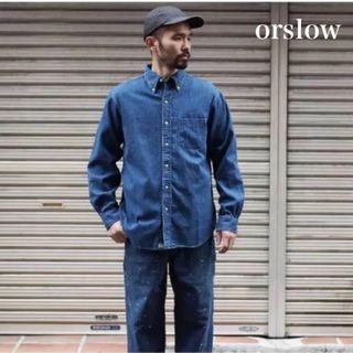 オアスロウ(orSlow)の【or slow】オアスロウ デニムユーズド ボタンダウンシャツ デニムシャツ(シャツ)