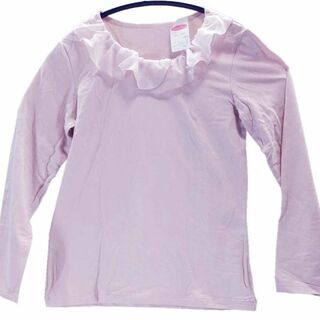 SS2565◆ 新品 デザインTシャツ 無地 Lサイズ ピンク(Tシャツ(長袖/七分))