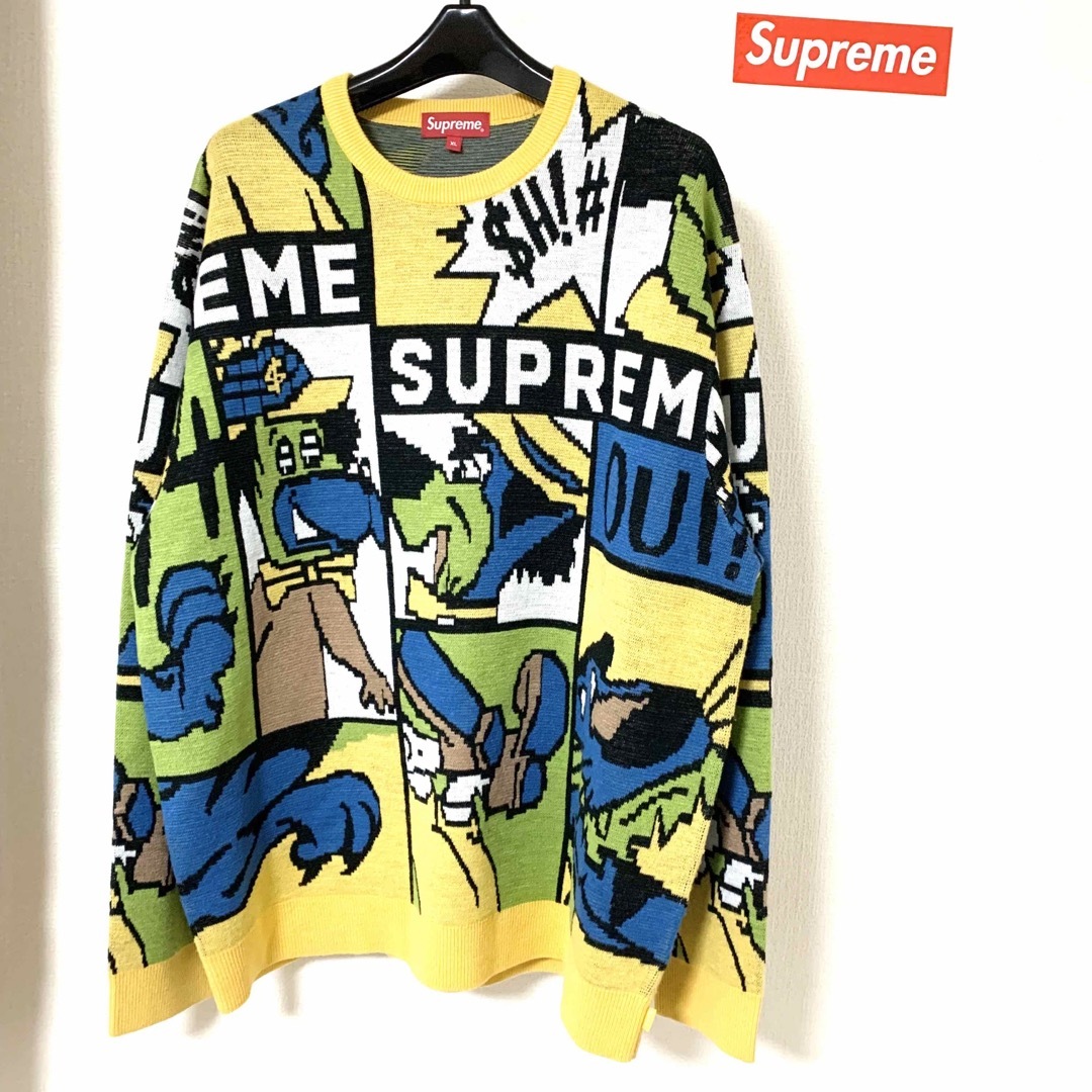 Supreme 20SS Cartoon Sweater イエロー XL | フリマアプリ ラクマ