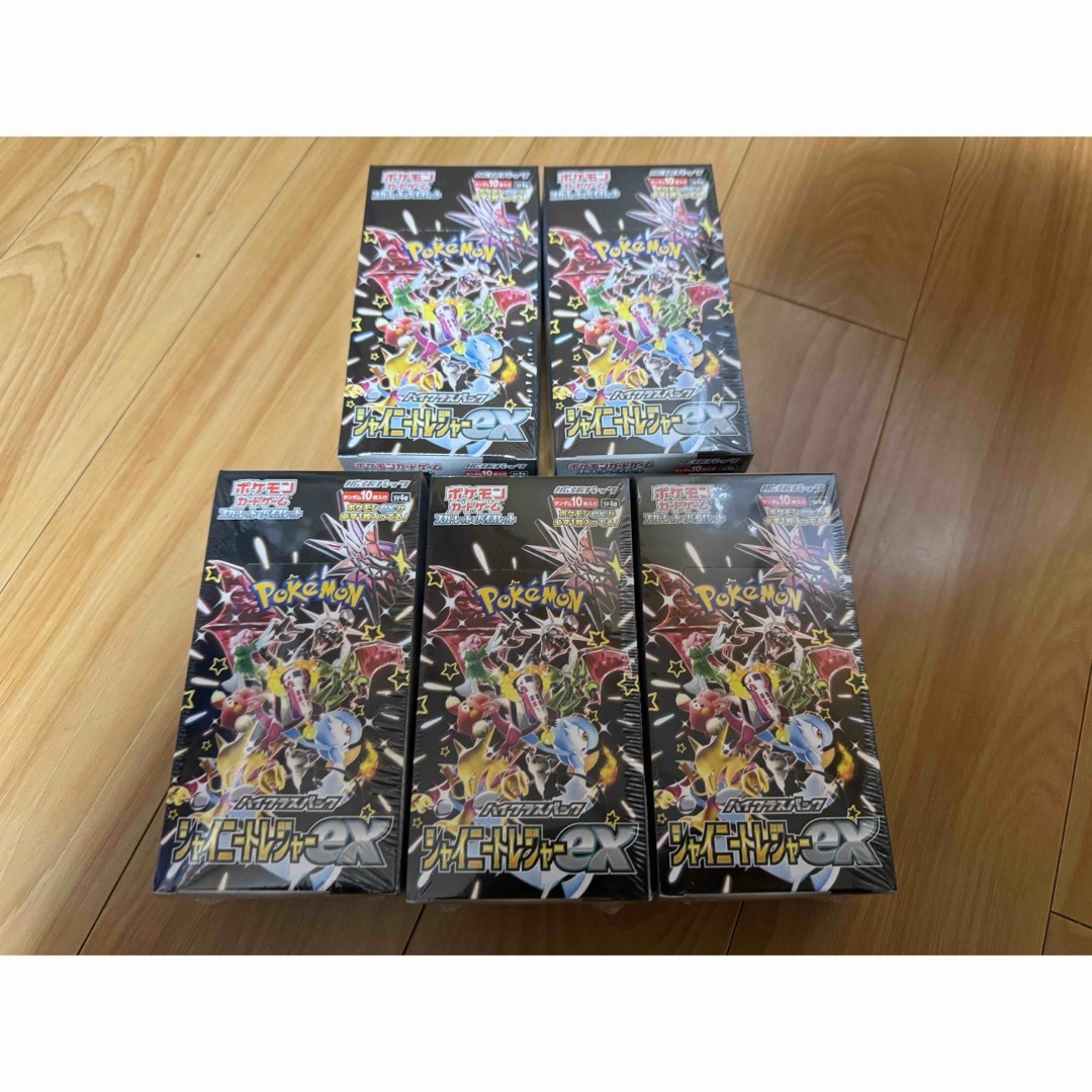 日本ショップ ポケモンカード シャイニートレジャーex 5BOX シュリンク