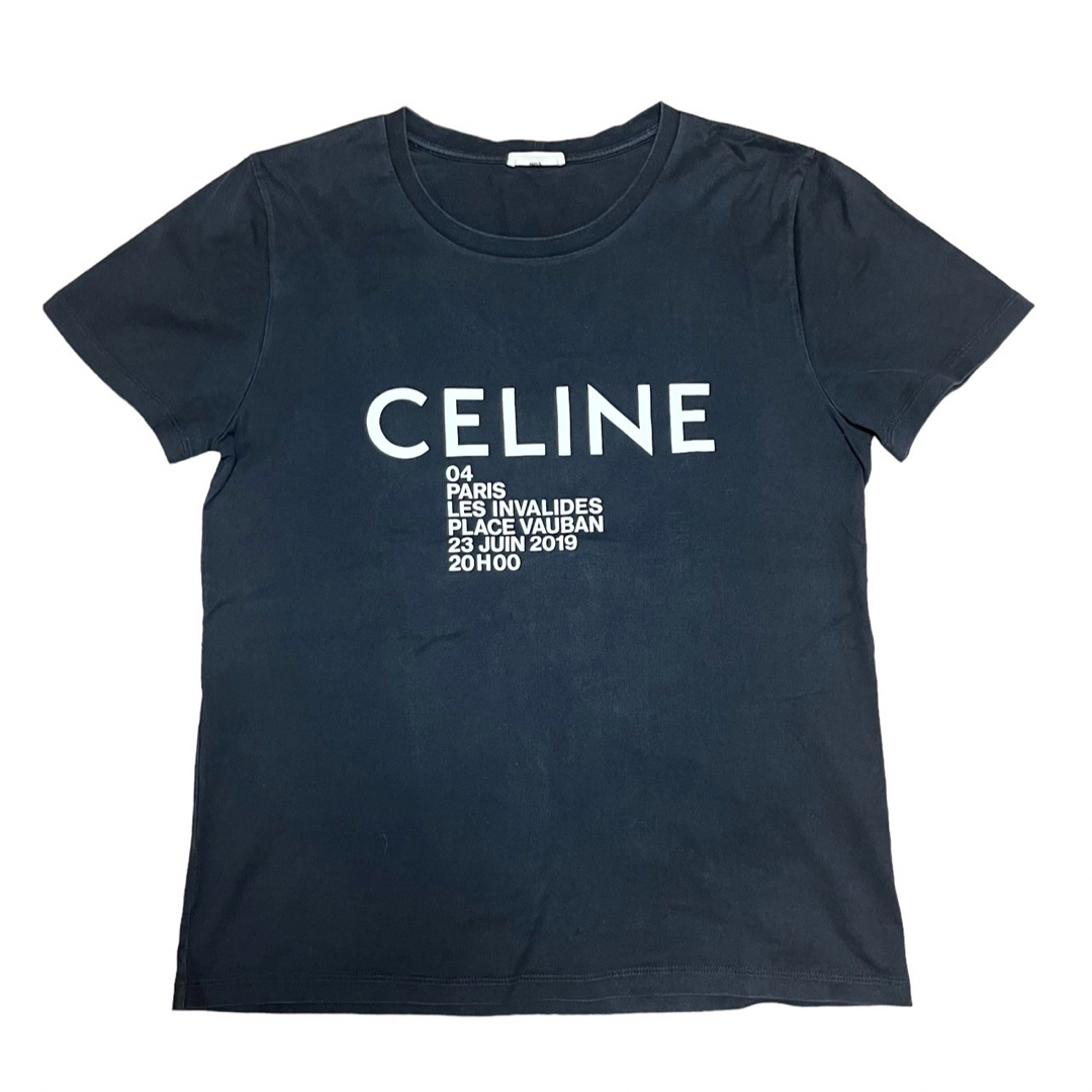 celine(セリーヌ)の【美品】CELINE セリーヌ Tシャツ ロゴ エディ期 ブラック メンズのトップス(Tシャツ/カットソー(半袖/袖なし))の商品写真