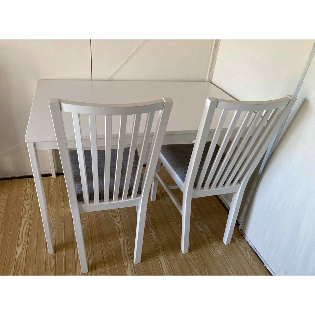 IKEA イケア ダイニングセット 2-6人用 伸長式テーブル チェア 食卓 IKEA イケア ダイニングセット 2-6人用 伸長式テーブル チェア 食卓