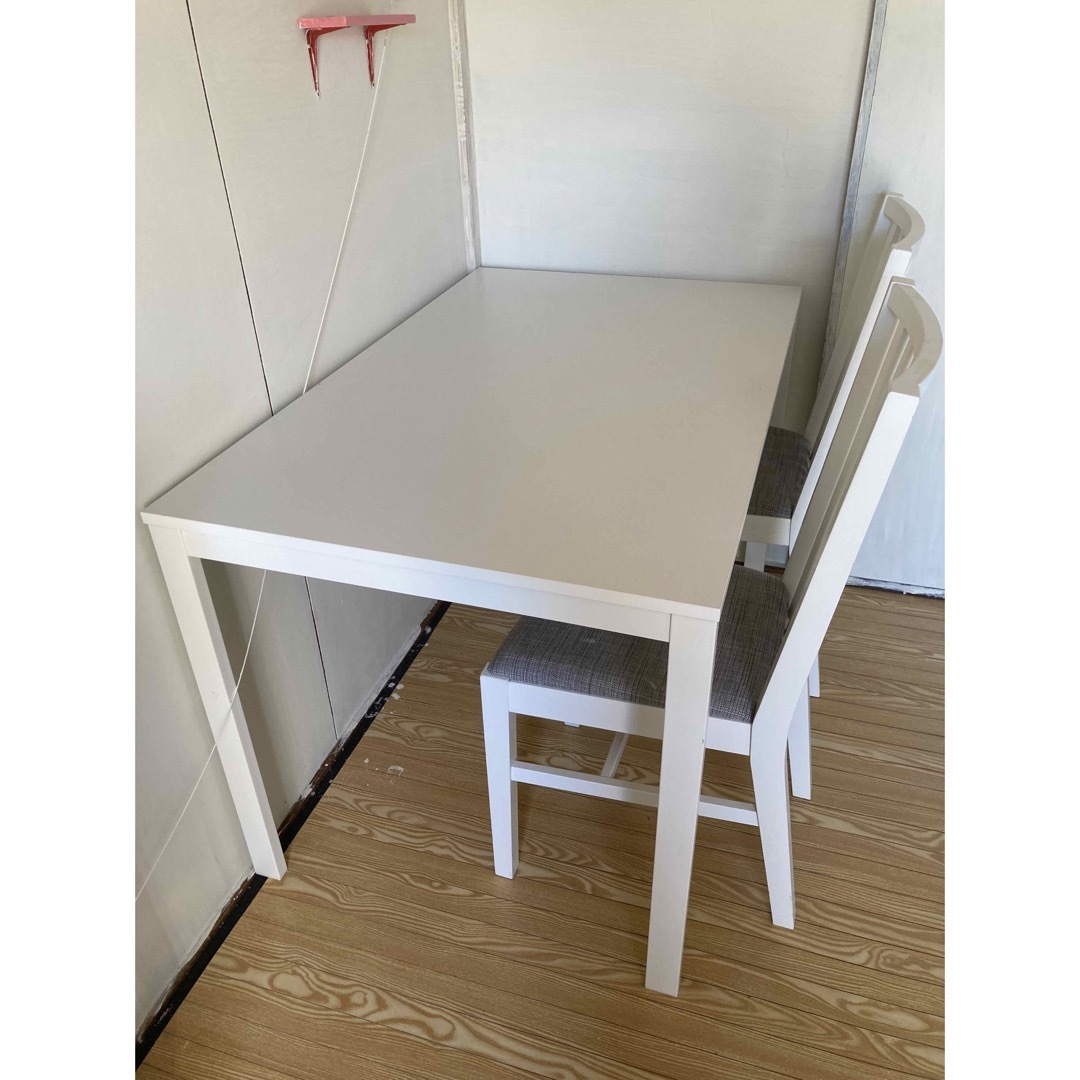 IKEA イケア ダイニングセット 2-6人用 伸長式テーブル チェア 食卓 IKEA イケア ダイニングセット 2-6人用 伸長式テーブル チェア 食卓