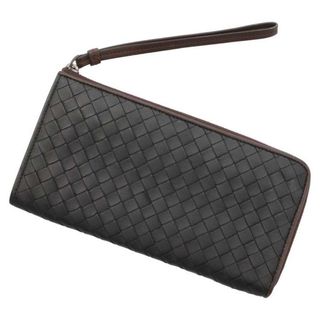 ボッテガヴェネタ(Bottega Veneta)のボッテガヴェネタ 長財布 イントレチャート レザー 244823 BOTTEGA VENETA 財布 黒(長財布)