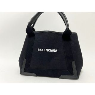 バレンシアガ(Balenciaga)のBALENCIAGA バレンシアガ ネイビーカバス S トートバッグ ハンドバッグ キャンバス ブラック ポーチ 339933(トートバッグ)