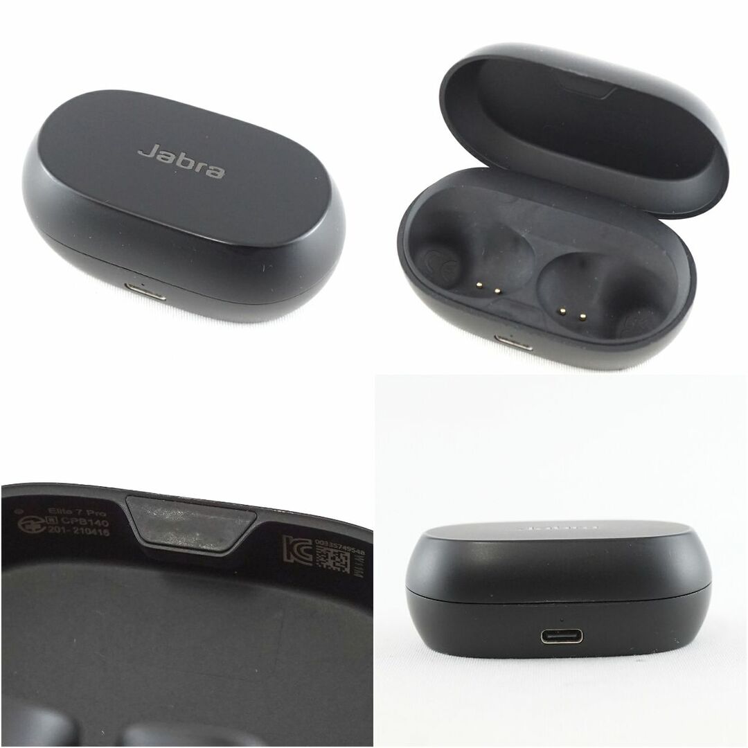 Jabra Elite7 Pro 完全ワイヤレスイヤホン USED美品 ノイズキャンセリング ANC ヒアスルー機能 IP57 マイク Qi対応 完動品 S V9728 スマホ/家電/カメラのオーディオ機器(ヘッドフォン/イヤフォン)の商品写真