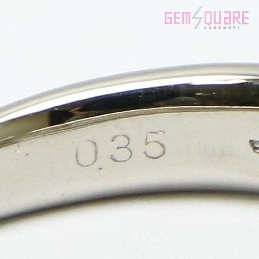 Pt900 ダイヤモンド リング 指輪 D0.35 キレイ 6.44ｇ 18号 仕上げ済 レディースのアクセサリー(リング(指輪))の商品写真