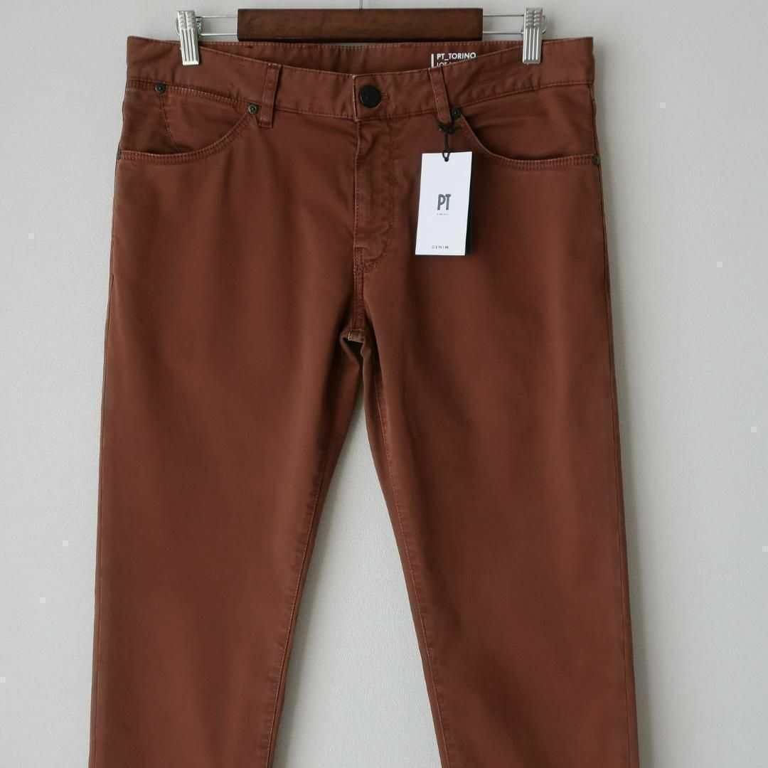 新品 PT TORINO 春夏 ジーンズ SWING 美脚スリム 茶 W34の通販 by