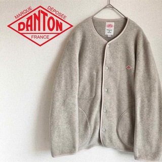 ダントン(DANTON)のDANTON/ダントン フリースカラーレスジャケット 38size ナチュラル(ノーカラージャケット)