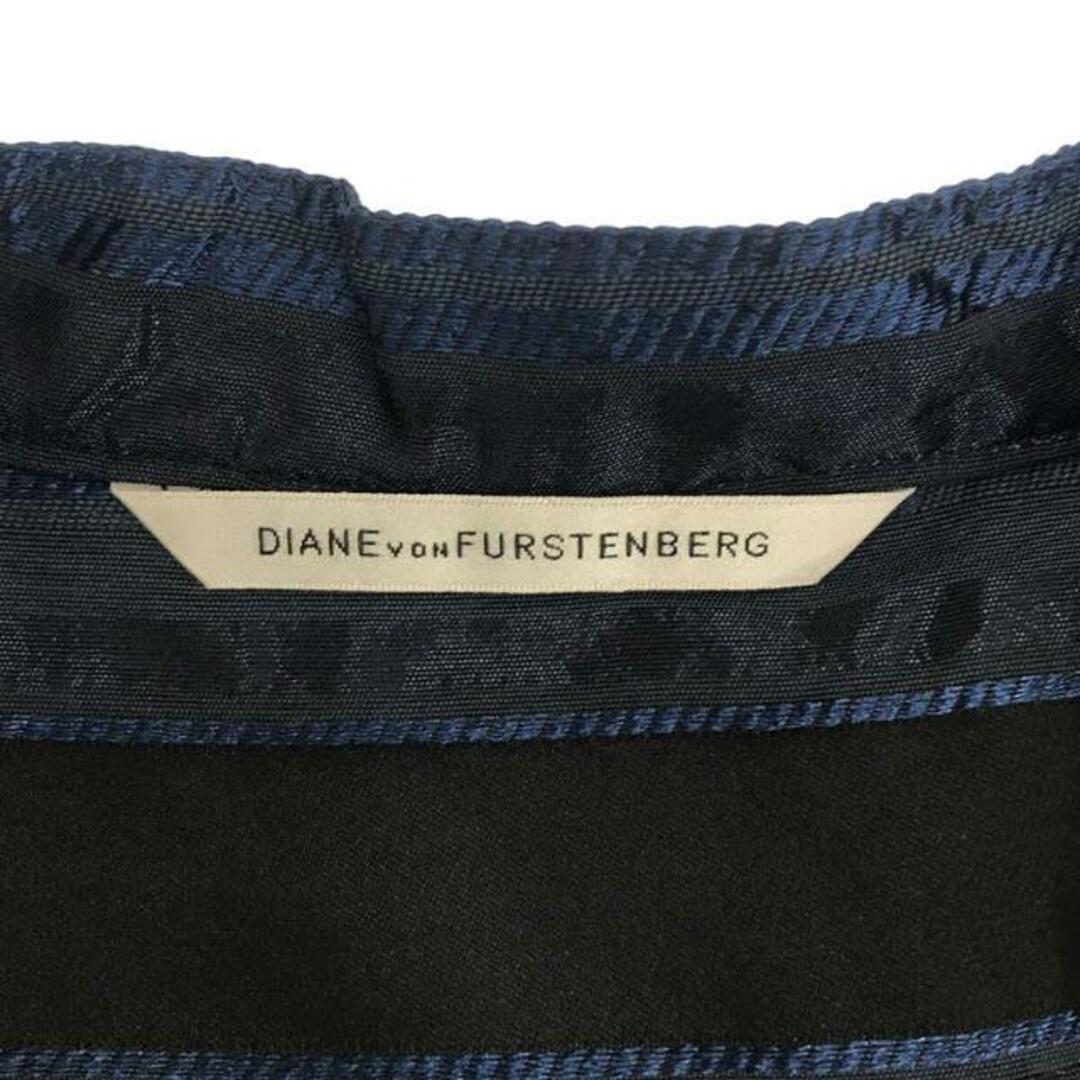 DIANE von FURSTENBERG(ダイアンフォンファステンバーグ)のDIANE VON FURSTENBERG / ダイアンフォンファステンバーグ | ワイドストライプワンピース | 6 | ブルー | レディース レディースのワンピース(ひざ丈ワンピース)の商品写真