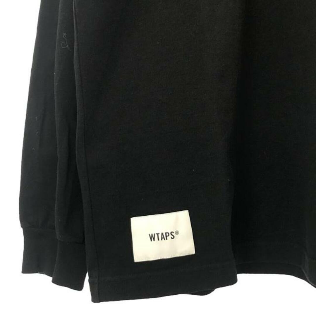 W)taps(ダブルタップス)の【美品】  WTAPS / ダブルタップス | 2023SS | DESIGN 03 / LS / COTTON. LEAGUE / クルーネック カットソー | 2 | black | メンズ メンズのトップス(Tシャツ/カットソー(七分/長袖))の商品写真