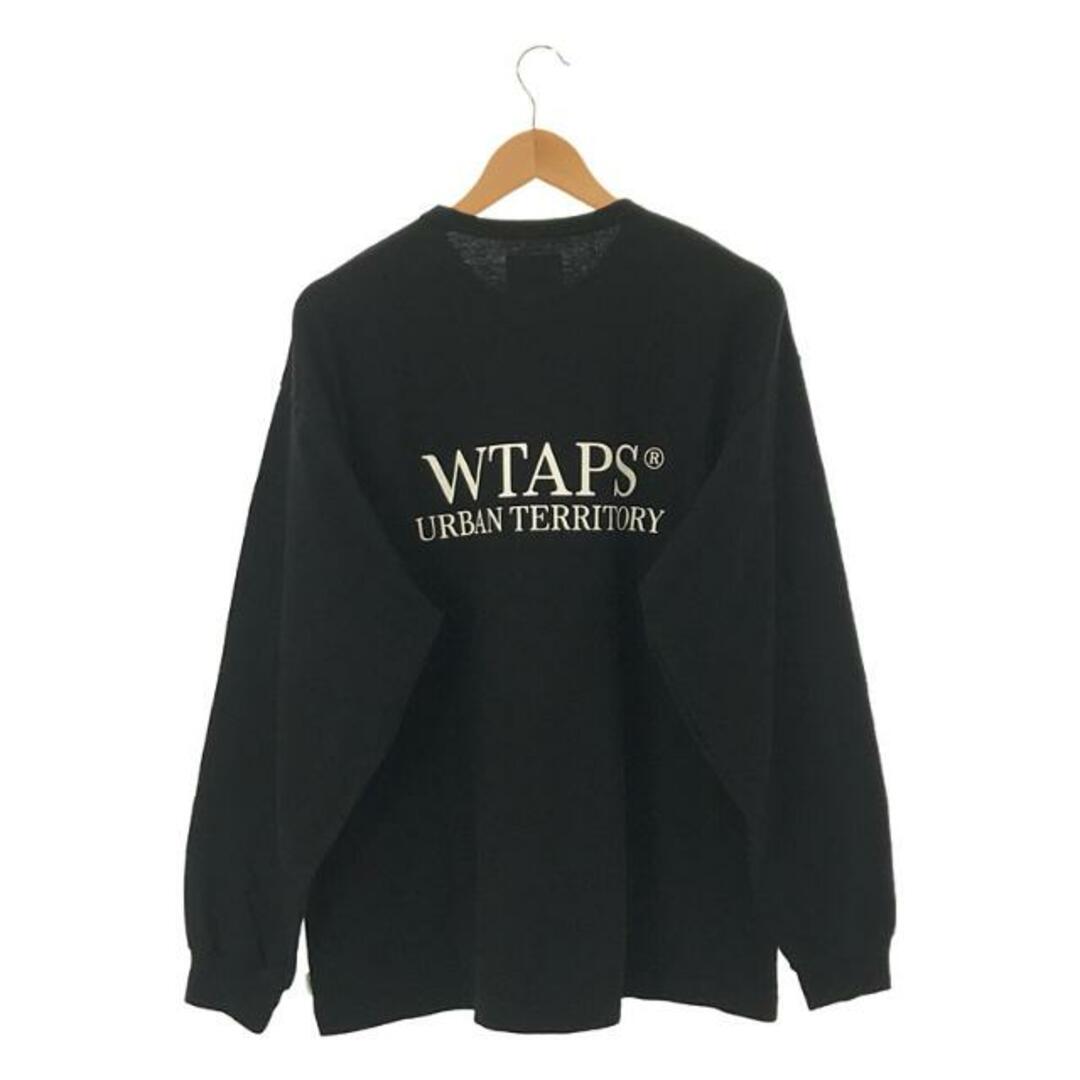 W)taps(ダブルタップス)の【美品】  WTAPS / ダブルタップス | 2023SS | DESIGN 03 / LS / COTTON. LEAGUE / クルーネック カットソー | 2 | black | メンズ メンズのトップス(Tシャツ/カットソー(七分/長袖))の商品写真