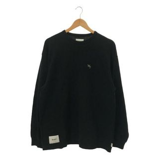 ダブルタップス(W)taps)の【美品】  WTAPS / ダブルタップス | 2023SS | DESIGN 03 / LS / COTTON. LEAGUE / クルーネック カットソー | 2 | black | メンズ(Tシャツ/カットソー(七分/長袖))