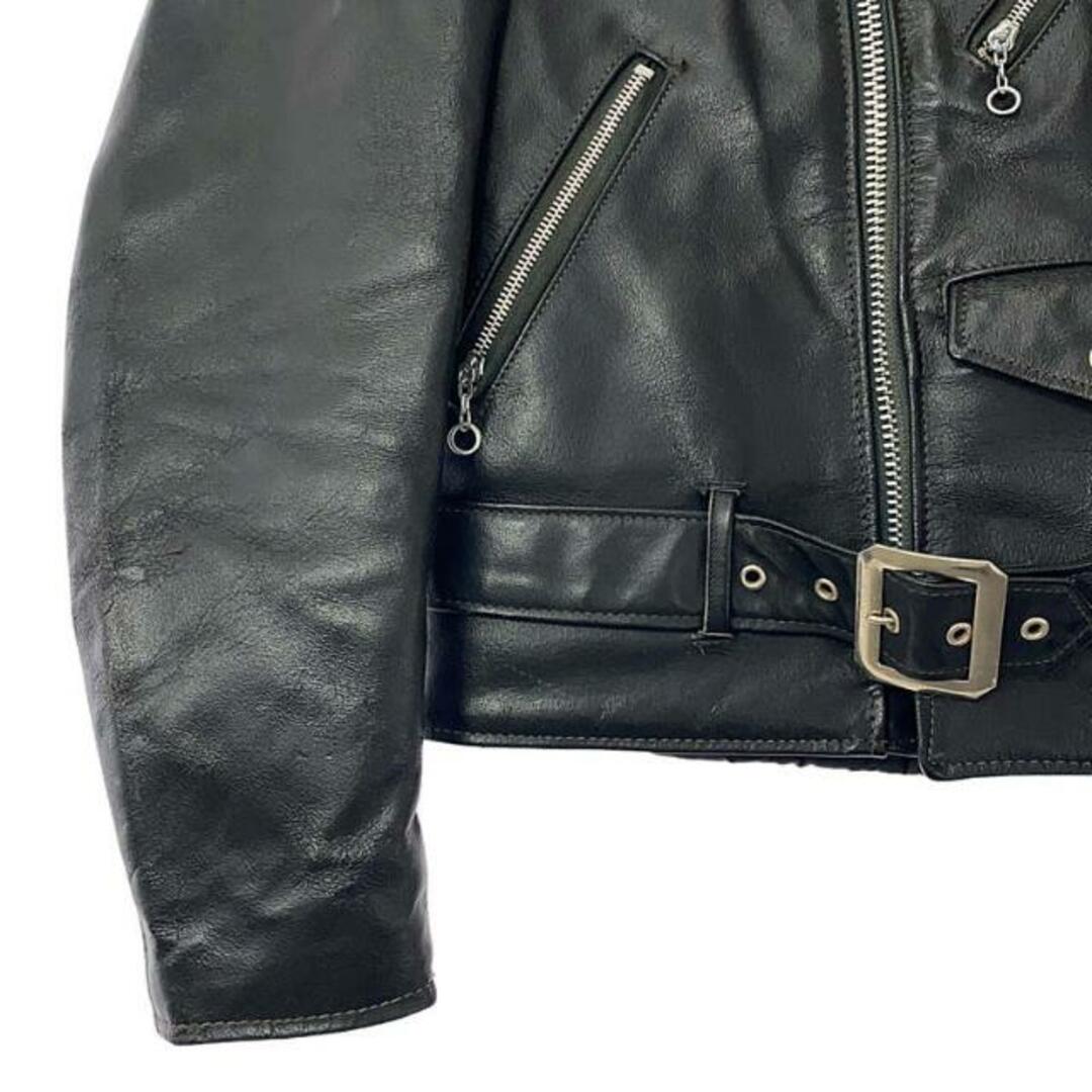 schott(ショット)のSCHOTT / ショット | 418 leather jacket / ダブルライダース レザージャケット | 34 | ブラック | メンズ メンズのジャケット/アウター(その他)の商品写真