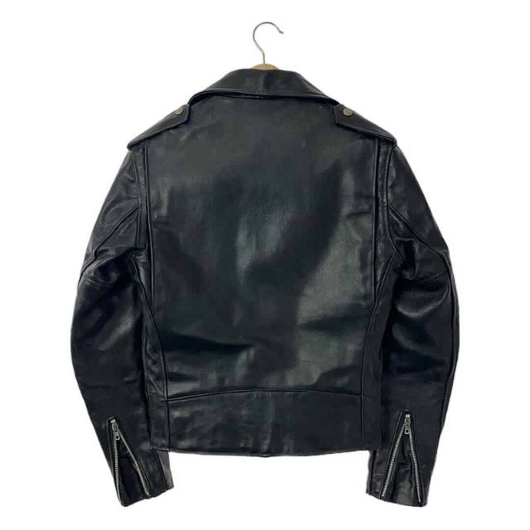 schott(ショット)のSCHOTT / ショット | 418 leather jacket / ダブルライダース レザージャケット | 34 | ブラック | メンズ メンズのジャケット/アウター(その他)の商品写真