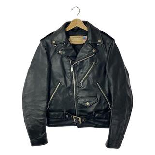ショット(schott)のSCHOTT / ショット | 418 leather jacket / ダブルライダース レザージャケット | 34 | ブラック | メンズ(その他)