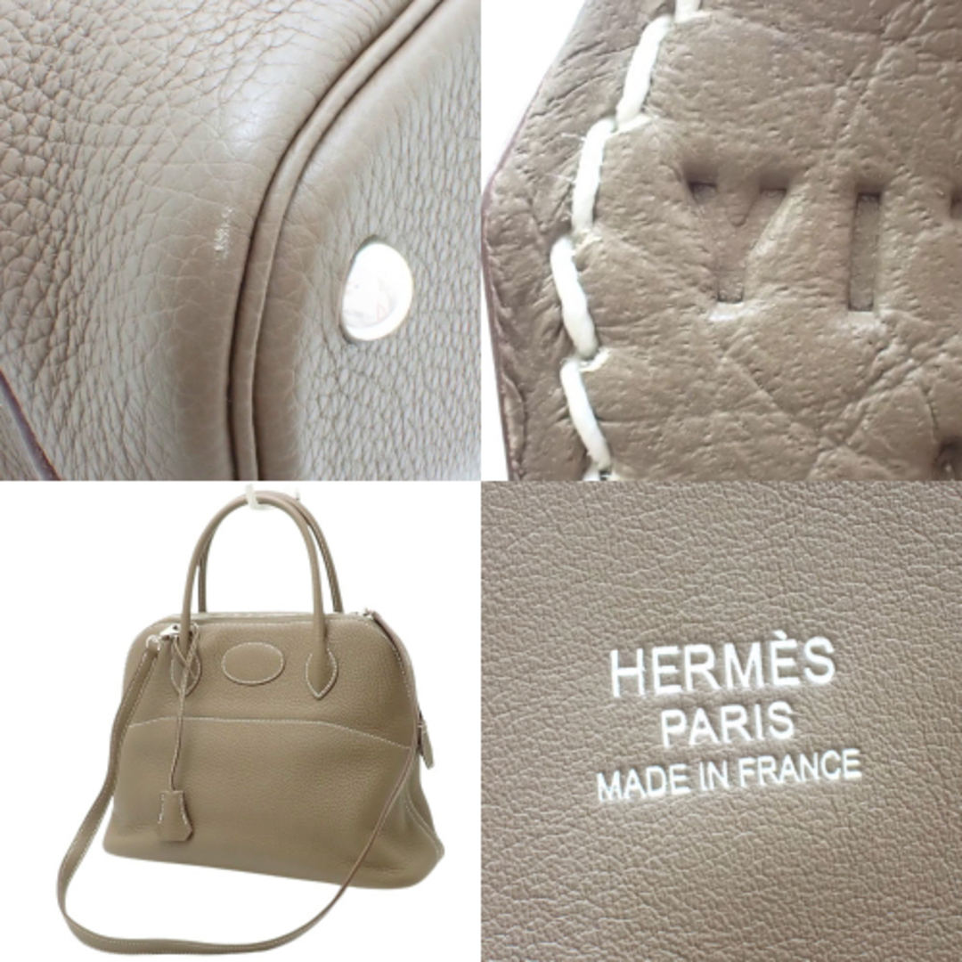 Hermes(エルメス)のHERMES(エルメス) ボリード 31 ハンドバッグ ショルダー 2WAＹ 肩掛け  トリヨンクレマンス パラジウム金具 エトープ/エトゥープ グレージュ シルバー金具 Ｙ刻印 レディース 40802074671【中古】【アラモード】 レディースのバッグ(ハンドバッグ)の商品写真