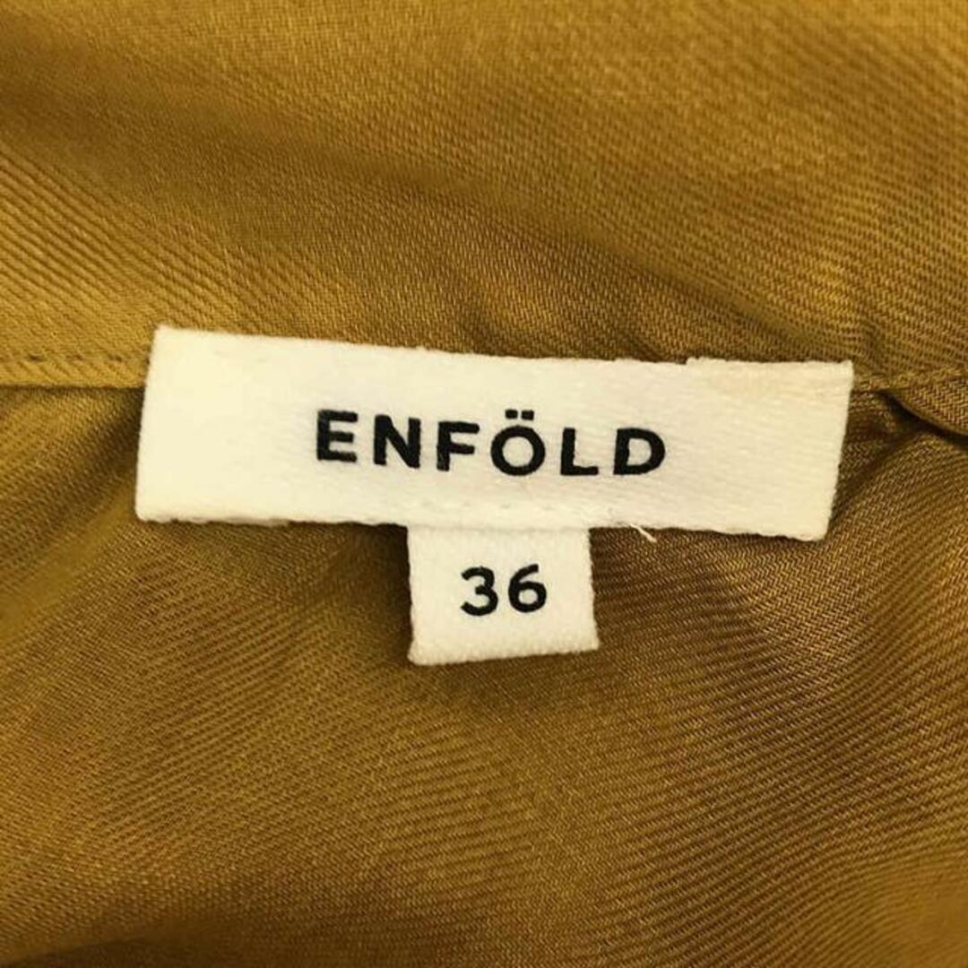 ENFOLD(エンフォルド)のENFOLD / エンフォルド | 2018AW | ビエラプリーツワンピース | 36 | マスタード | レディース レディースのワンピース(ロングワンピース/マキシワンピース)の商品写真