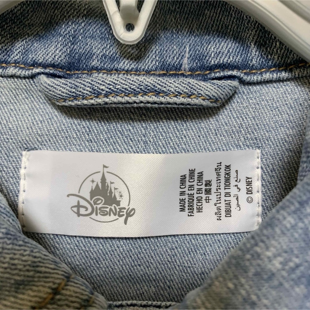 Disney(ディズニー)のミッキー デニムジャケット　Lサイズ レディースのジャケット/アウター(Gジャン/デニムジャケット)の商品写真
