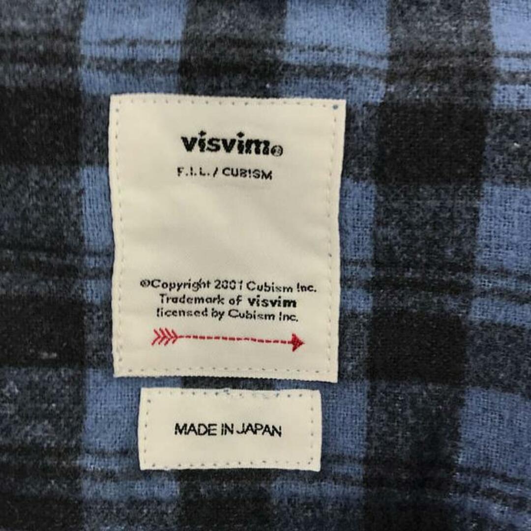 VISVIM(ヴィスヴィム)のvisvim / ビズビム | PIONEER L/S KHADI CHECK / ヴィンテージ加工 チェックシャツ | 2 | ブルー | メンズ メンズのトップス(Tシャツ/カットソー(七分/長袖))の商品写真