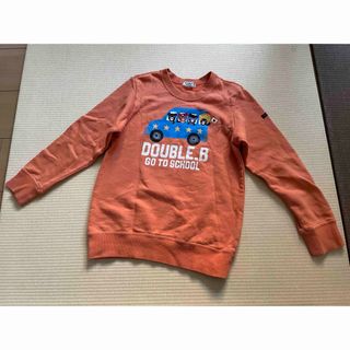 ダブルビー(DOUBLE.B)のミキハウスダブルB オレンジトレーナー　130㎝(Tシャツ/カットソー)