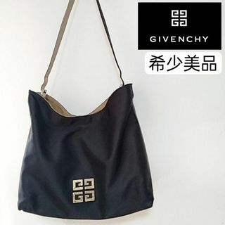 ジバンシィ(GIVENCHY)の希少美品　ジバンシィ　トートバッグ　ブラック　ナイロン　4Gロゴ(トートバッグ)