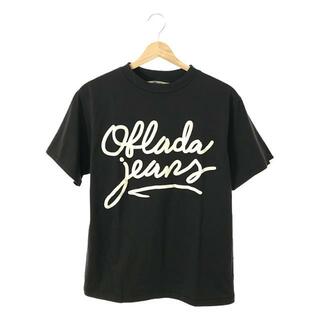【美品】  oblada / オブラダ | ”Oblada jeans” ロゴTシャツ | F | ダークグレー | レディース(Tシャツ(長袖/七分))