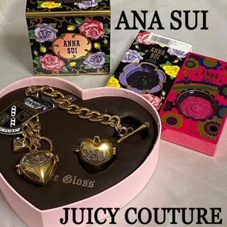 アナスイ(ANNA SUI)のアナスイミラー付ミニルージュ2種ファンデーションケースジューシークチュールグロス(リップグロス)