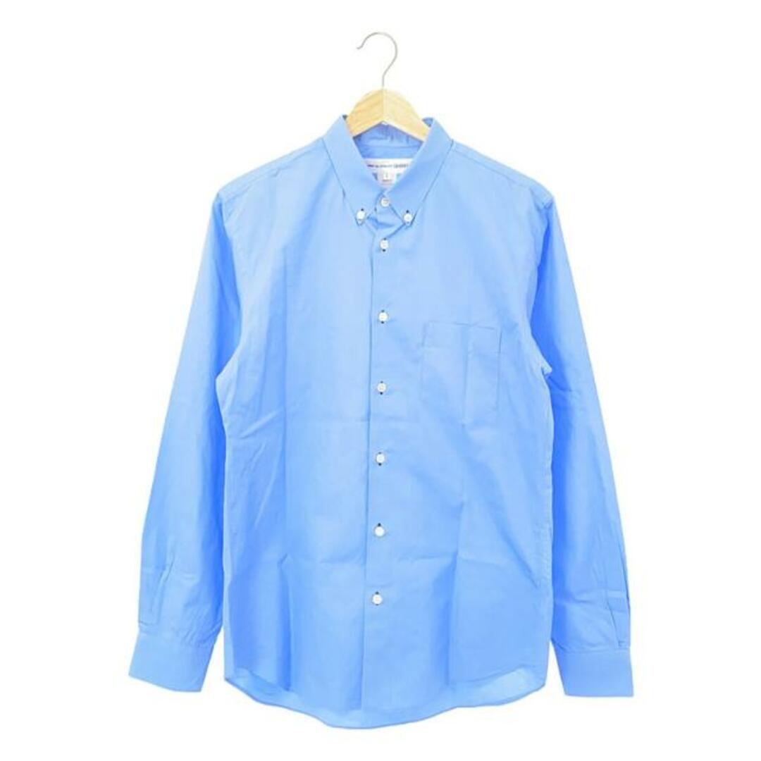 COMME des GARCONS SHIRT(コムデギャルソンシャツ)のCOMME des GARCONS SHIRT / コムデギャルソンシャツ | コットン ボタンダウンシャツ | L | サックス | メンズ メンズのトップス(Tシャツ/カットソー(七分/長袖))の商品写真