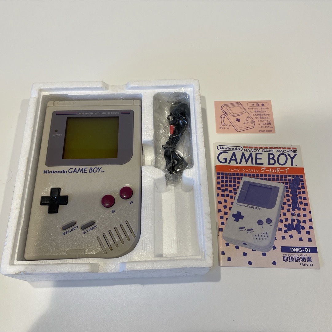 美品！初代ゲームボーイ、充電式アダプタ　箱付き＋ポケモン青　まとめ売り！